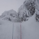 Good ice climbing in Comb Gully