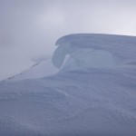 Big cornices on the East Face of Aonach Mor