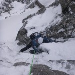 Good winter climbing on Fawlty Towers