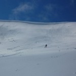 Amazing ski touring conditions on Ben Nevis