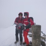 At the summit of The Saddle, Glenshiel
