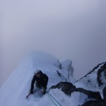 On the final pitch of Smith's Route, Ben Nevis
