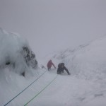 Tower Scoop, Ben Nevis on our CIC Hut winter climbing course