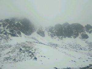 Winter Conditions NC Gully Stob Coire nan Lochan