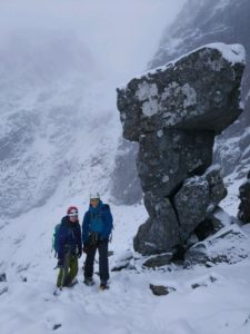 Winter Climbing, Ledge Route
