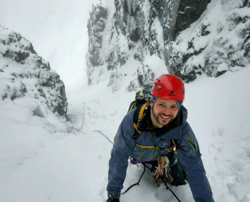 First pitch No. 2 Gully, Ben Nevis