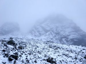 Winter returns to Ben Nevis