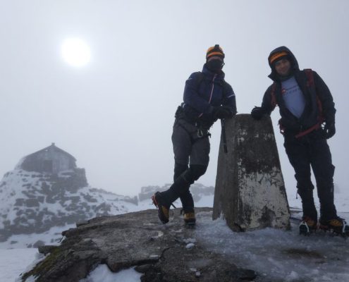 On the summit of Ben Nevis