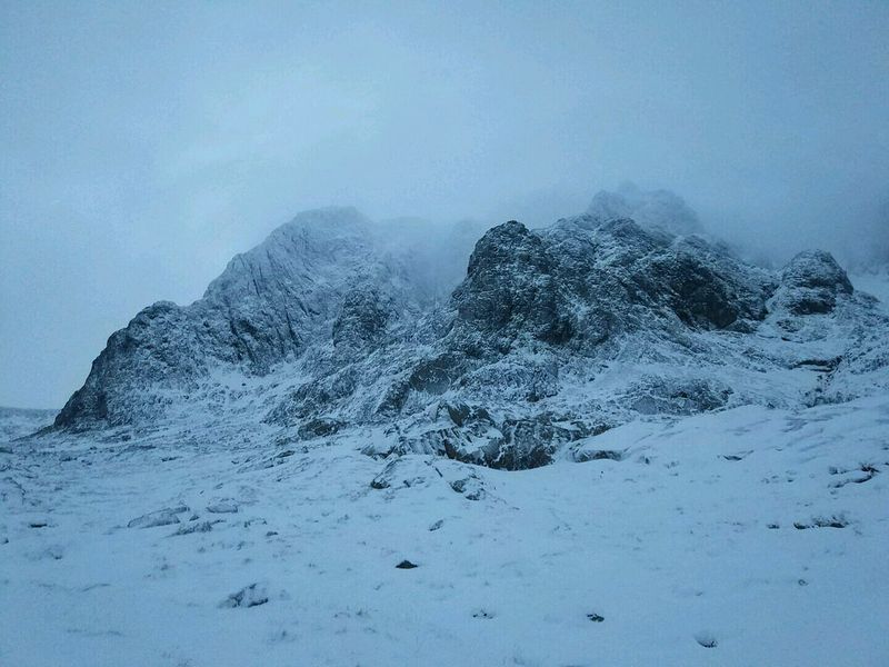 Heading up to Slab Rub Variation on Ben Nevis