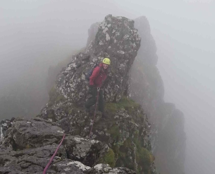 Guided ascent of the Aonach Eagach