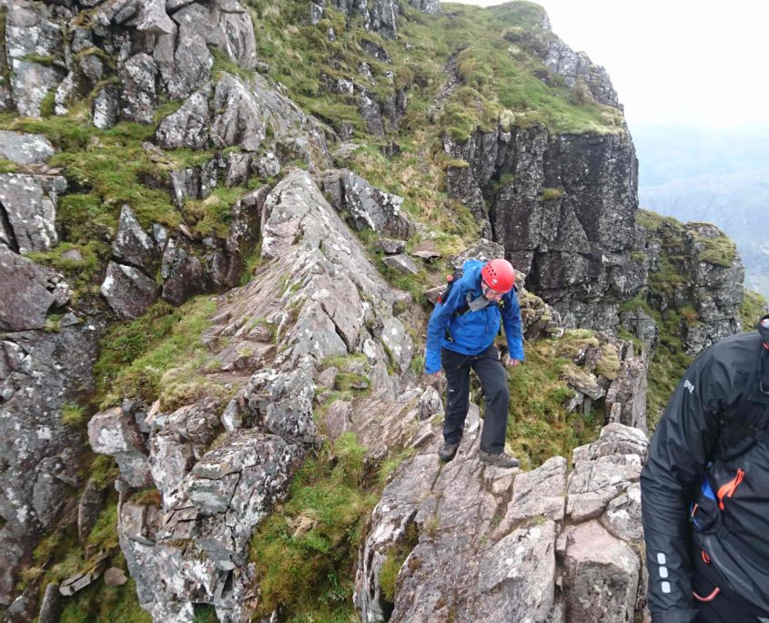 Scrambling the Aonach Eagach