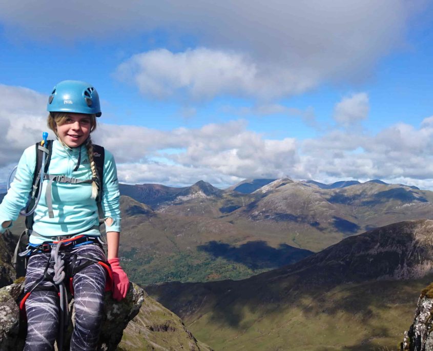 Guided ascent of the Aonach Eagach